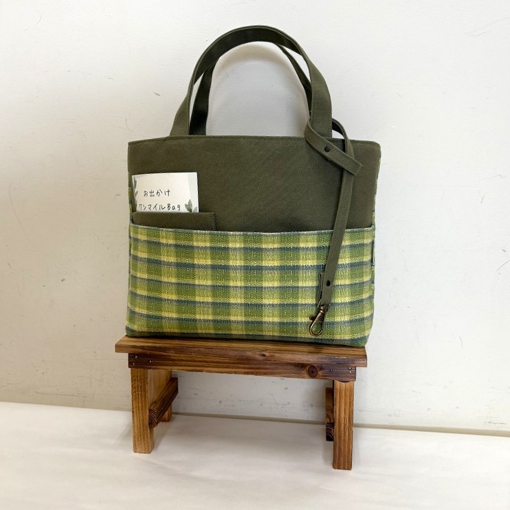 手織りトートバッグ（35）